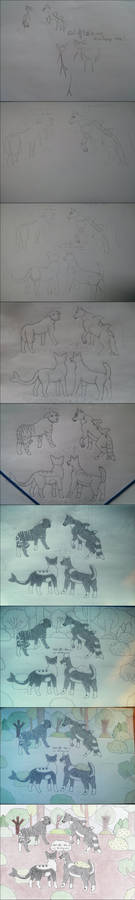 Drawing steps : Get off !