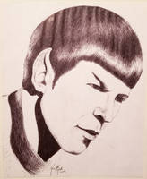 Spock sketch in Ballpoint pen (2009)