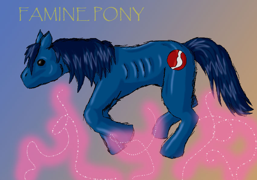 Famine Pony by Dinosaur-Ryuzako on DeviantArt