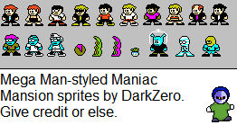 Maniac Mansion: Mega Man style