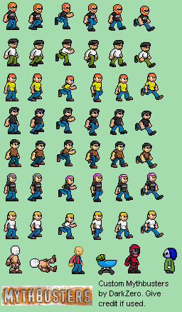 Custom MythBusters spritesheet