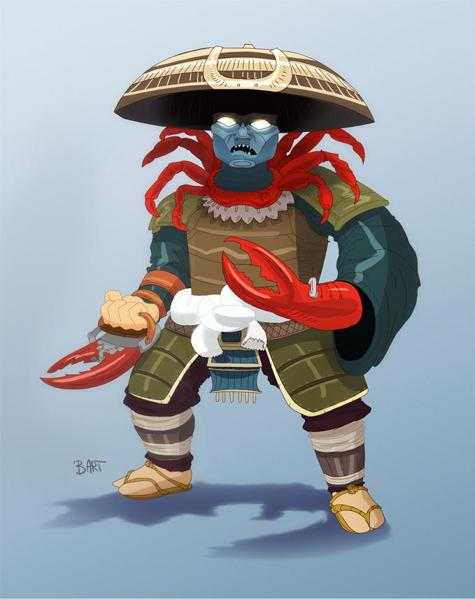 Sameri Crab Samurai crab 2 by MooonRiver on DeviantArt