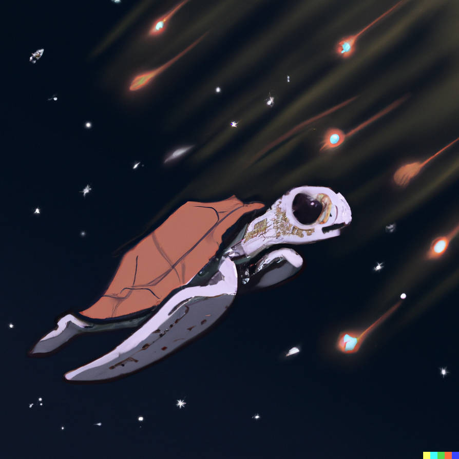Turtle Explosion Turtle flying through space by DBDMichael on DeviantArt
