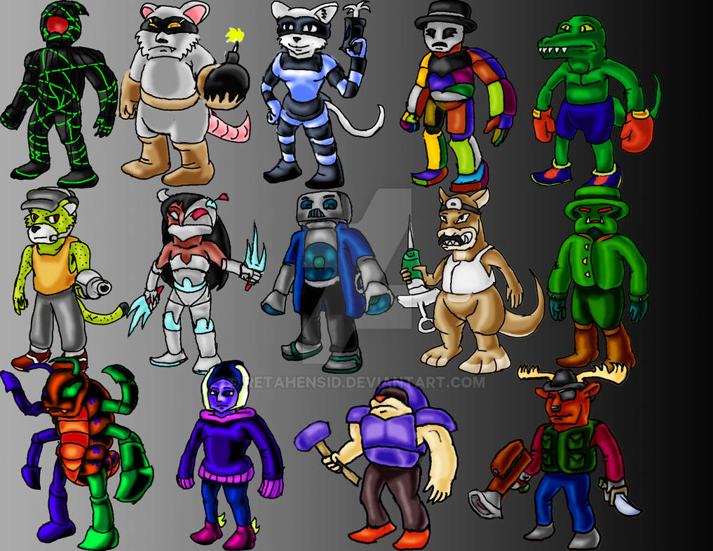 Gamerman Monsters 1 by Retahensid on DeviantArt