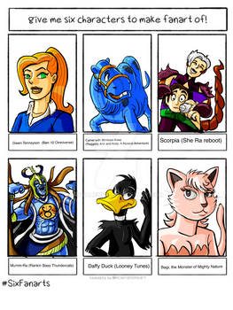Six Fanarts Challenge