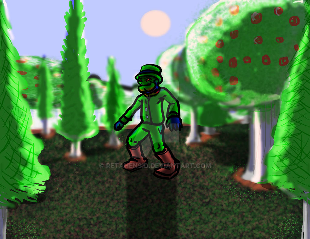 Park scene in Gamerman by Retahensid on DeviantArt