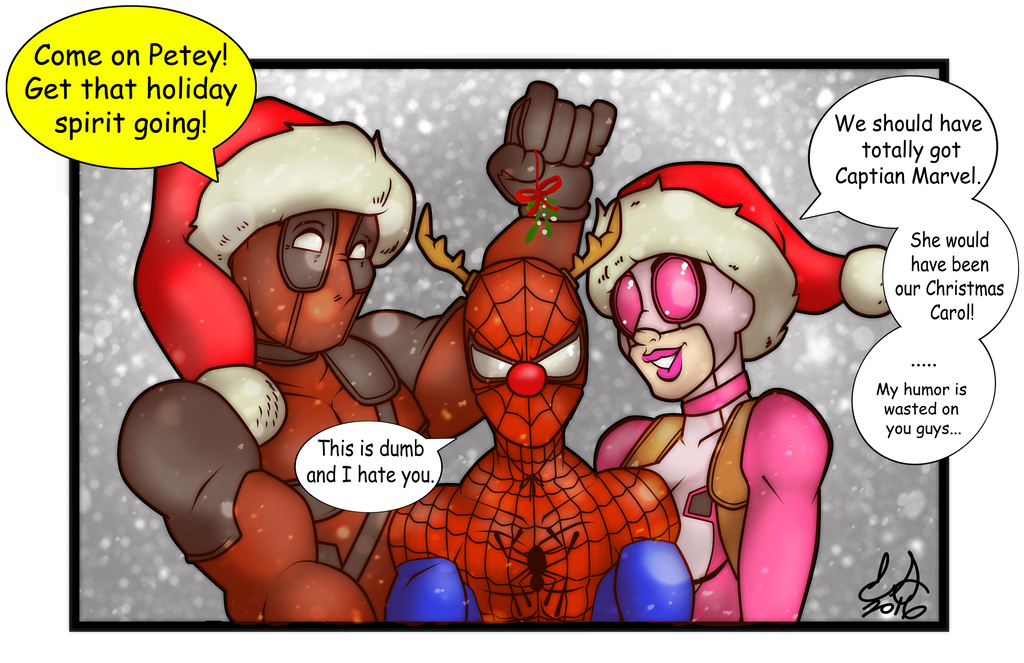 A Very Marvel Christmas with dialogue