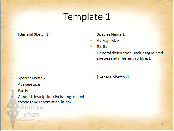 The Field Guide Template by Senryu-chan on DeviantArt