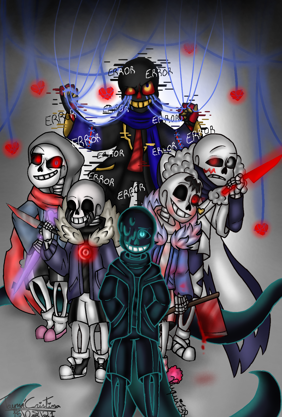 Sans' AU Party by silvergeki on DeviantArt