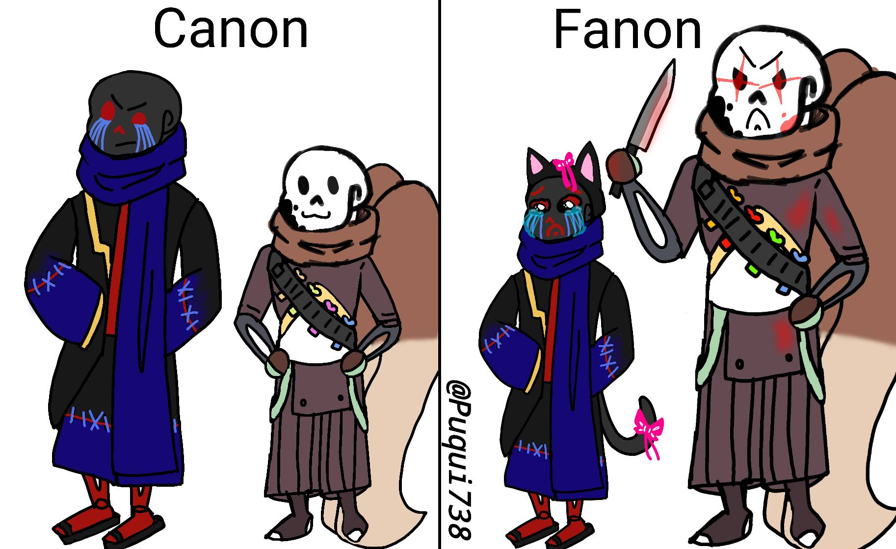 Canon vs fanon dust by grimprim on DeviantArt