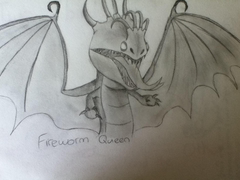 Fireworm Draw How To Draw A Queen Dragon