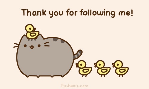 Thank you with Pusheen the cat!