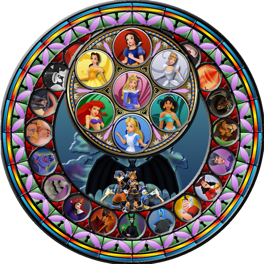 Kingdom Hearts Stained Glass