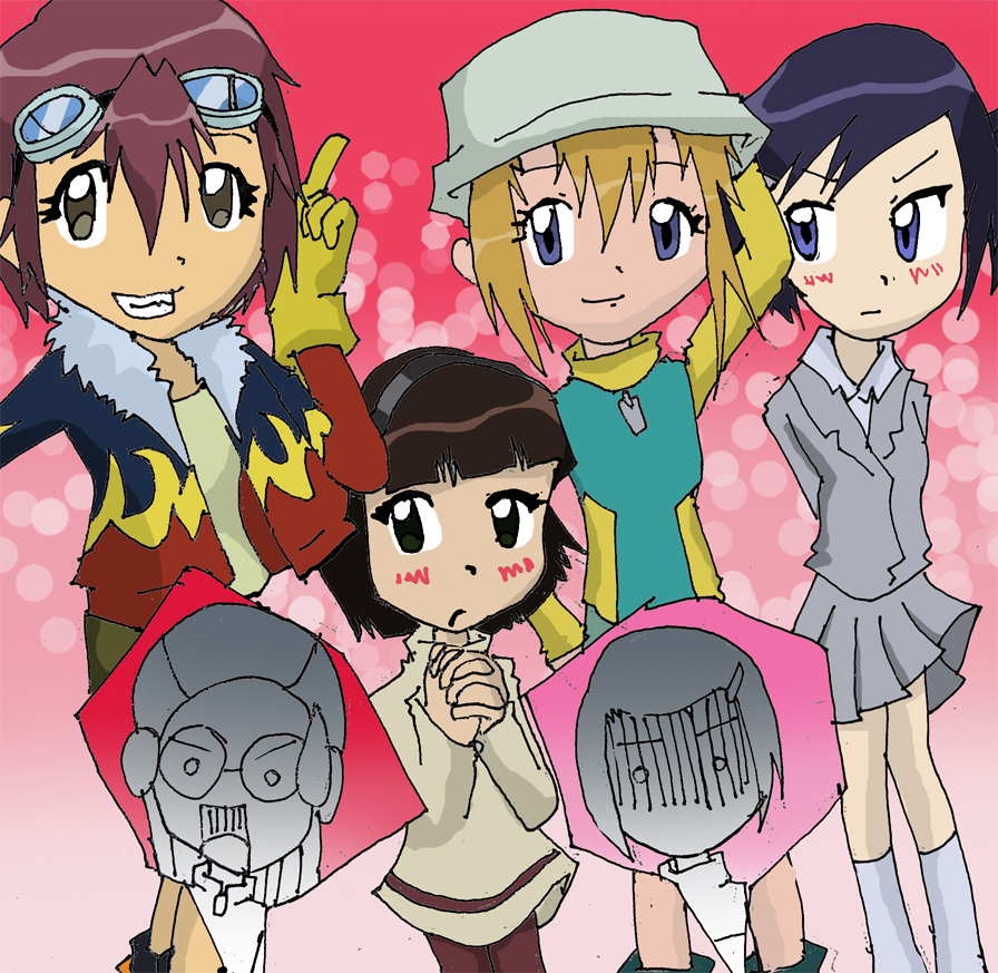 Digimon 02 Boys I mean Girls