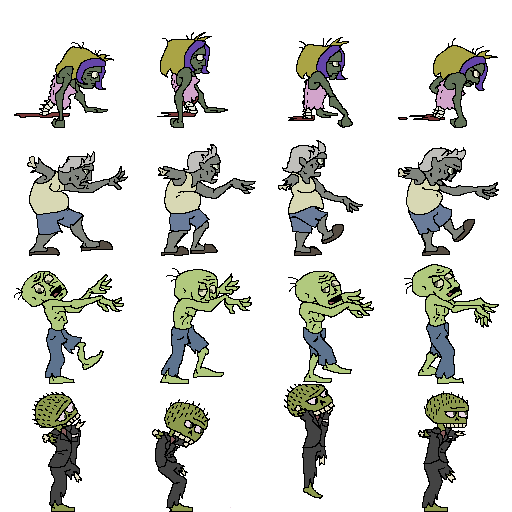 Zombie Game Sprites Premium Vector Png Similar Png | Images and Photos ...