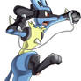 Lucario Wielding a Wiimote  :P