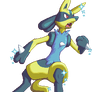 Shiny Lucario Pixel Art