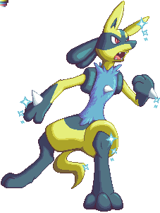 Editing 8 - Shiny Lucario Pixel Art Png,Lucario Png - free transparent png  images 