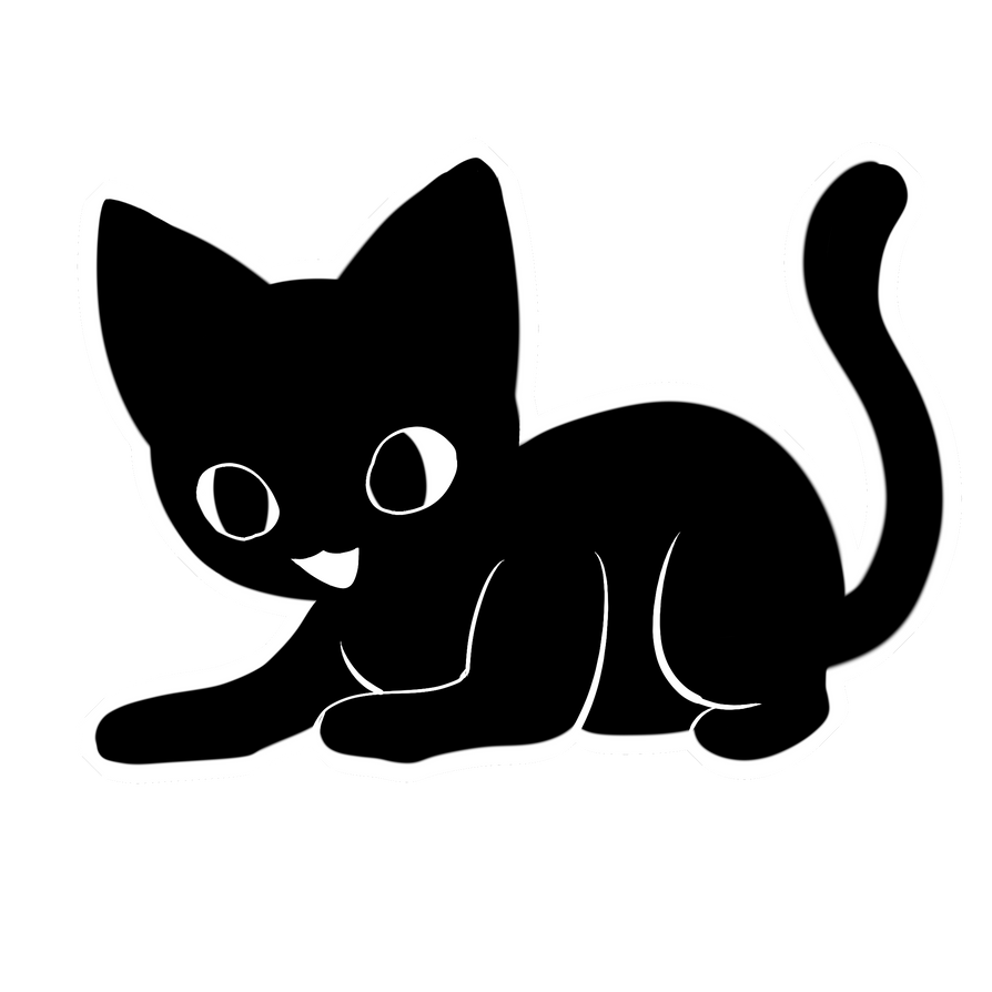 Силуэт кошки. Очертание кошки. Силуэт котенка. Черный кот силуэт. Кот белый стикер