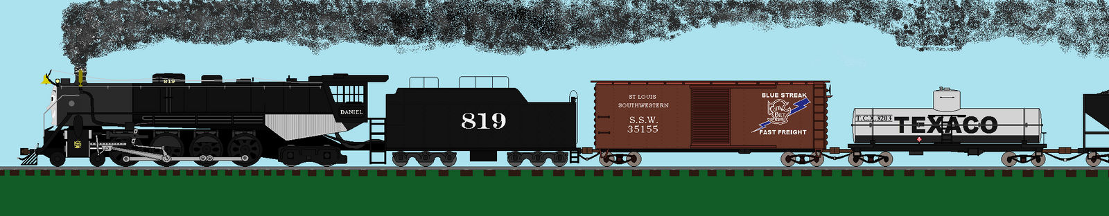 Me Pulling A Freight Train by DanielArkansanEngine on DeviantArt