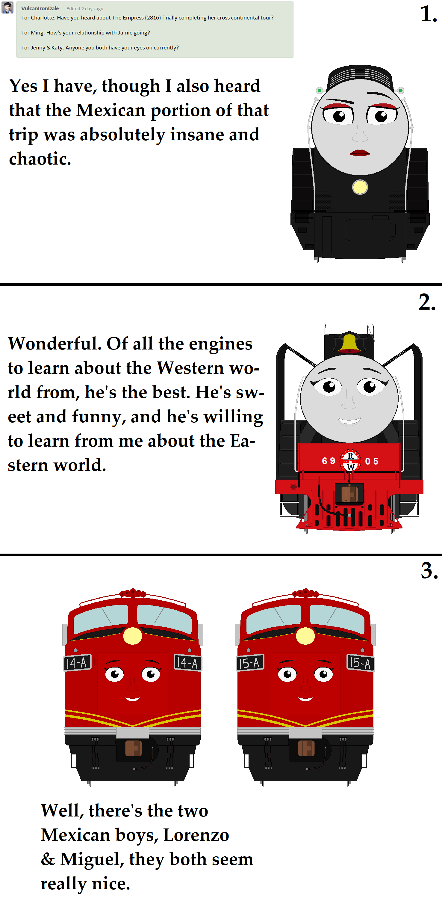 Ask the RaW: Question 133 by DanielArkansanEngine on DeviantArt