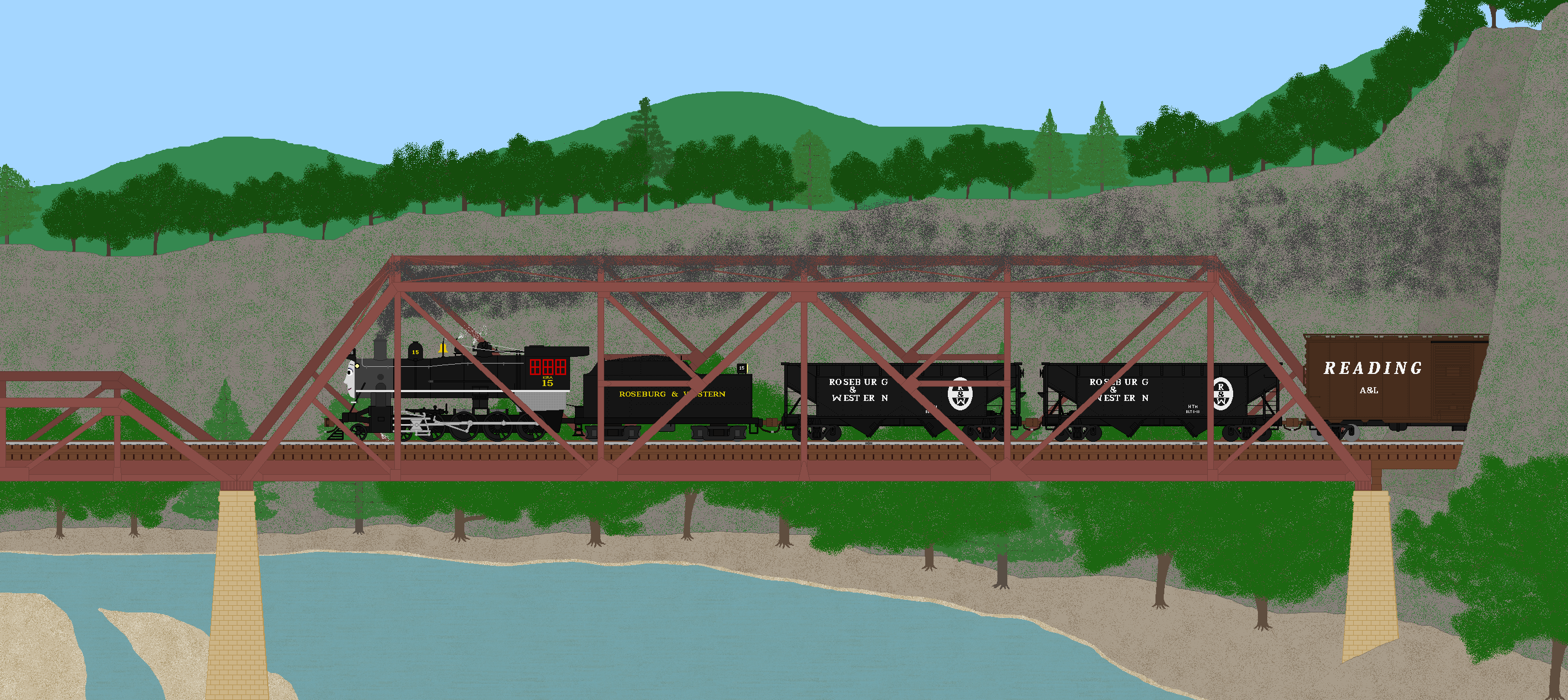 Kira Crossing The East Fork by DanielArkansanEngine on DeviantArt