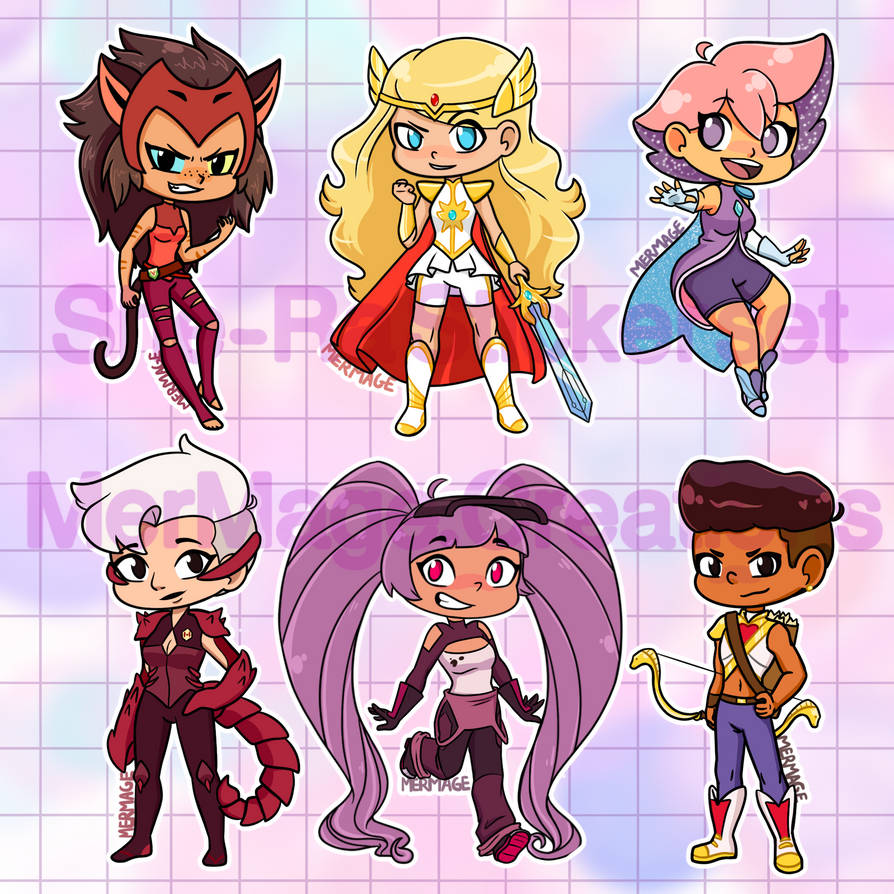 Shera Sticker SheRa Sticker Set by MarcyTheMerMage on DeviantArt