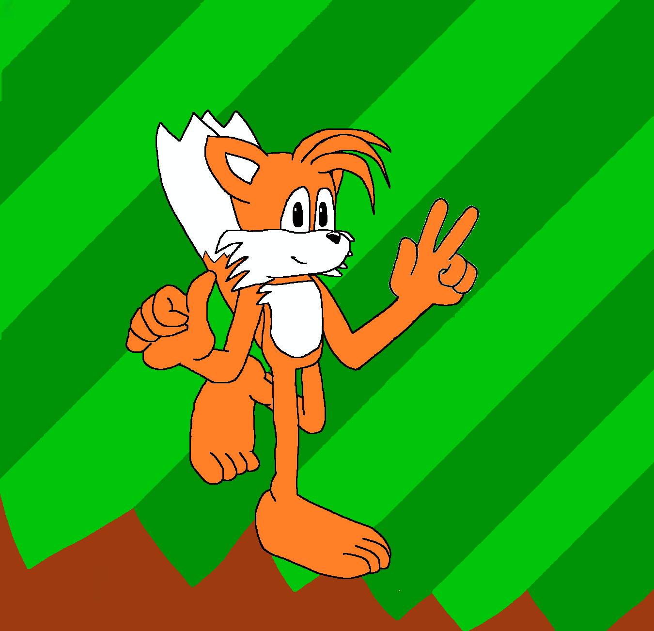 Sonic and Tails in Green Hill Zone by SOLIDCAL on DeviantArt