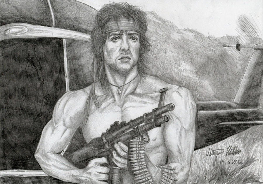 Quick Rambo Drawing Rambo by Kamm0 on DeviantArt