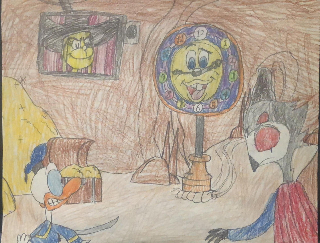 Chuck E Cheese clock ride attack by dhgghfgh on DeviantArt