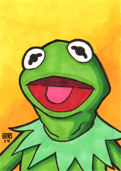 Kermit Sketch Card