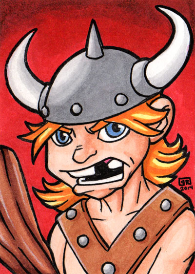 Bobby The Barbarian Sketch Card