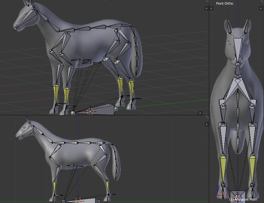 Disassembled Animal Rigs Horse Rig by Keyyva on DeviantArt