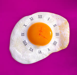 Fried egg clock