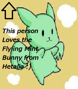 I support Flying Mint Bunny by USee-Pitchloid on DeviantArt
