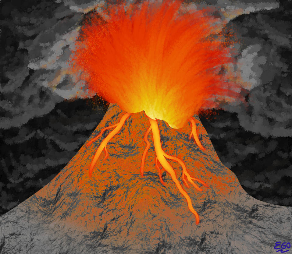 Volcano Deviantart Volcano by TehWhimsicalOwl on DeviantArt