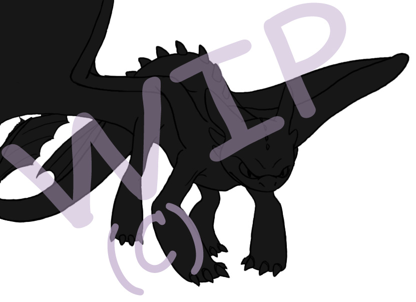 Toothless Intimidating Angry Toothless -WIP- by Kage-wolf13 on DeviantArt
