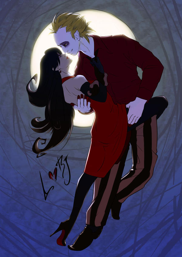 Lydia and Beetlejuice by AksisQo on DeviantArt