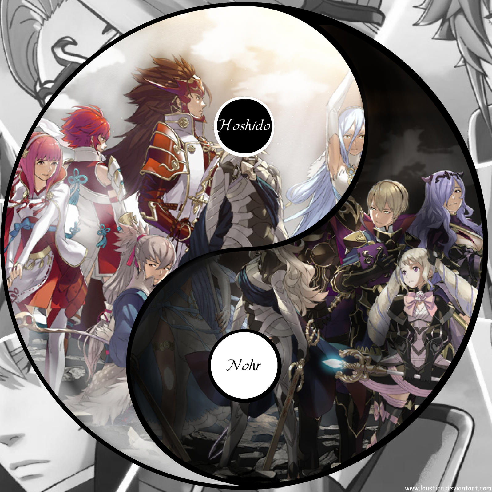 Fe If Fates Hoshido And Nohr Yin Yang By Loustica On Deviantart