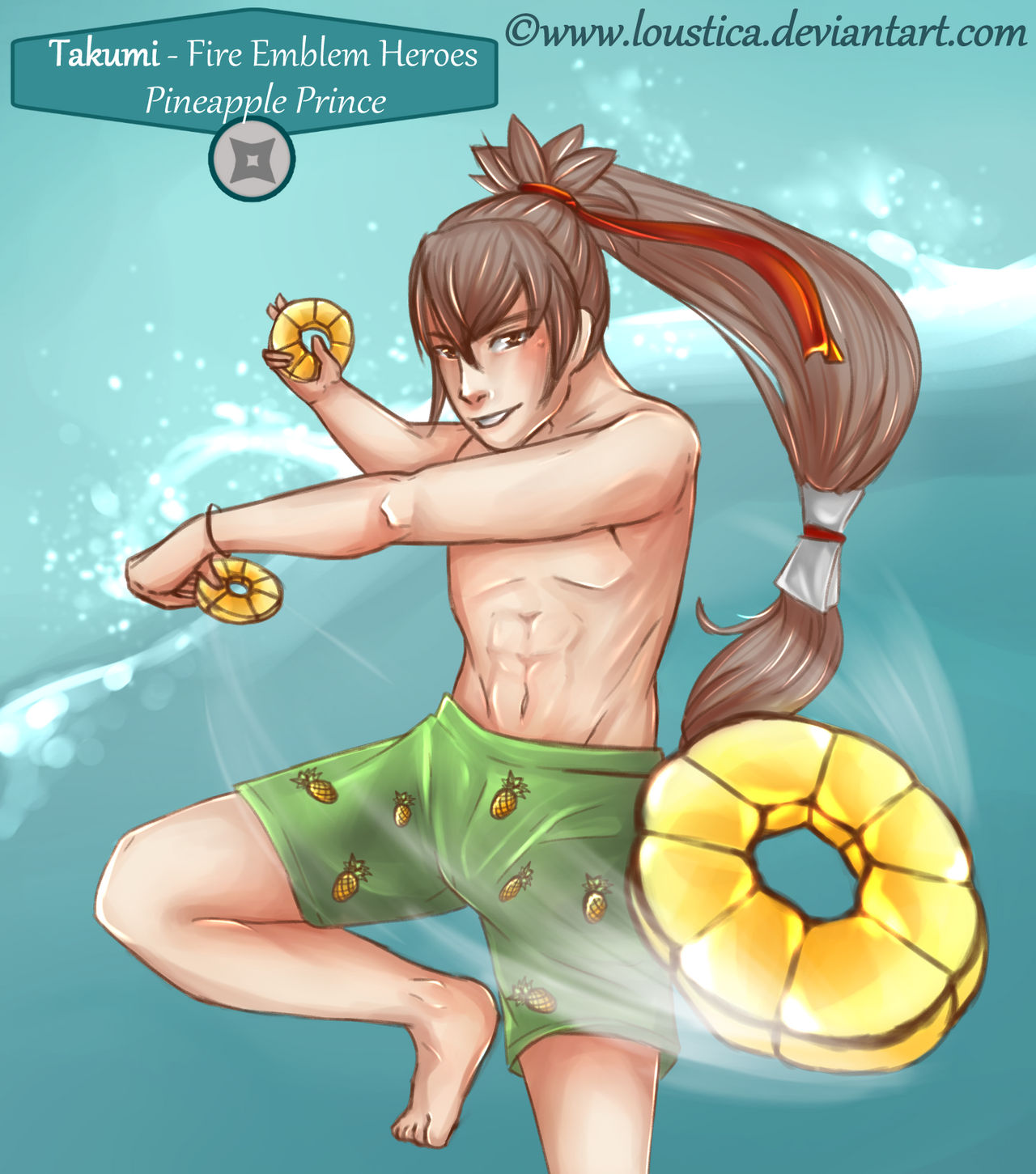 Fe Heroes Takumi Summer Fandesign By Loustica On Deviantart