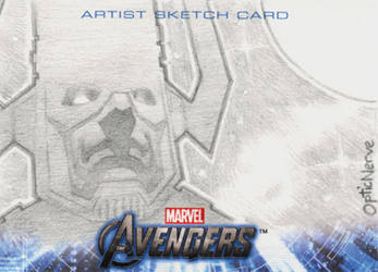 Avengers Assembled Sketchcard - Galactus by theopticnerve