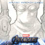 Avengers Assemble Sketchcard - Ultimate Hawkeye