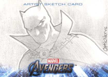 Avengers Assemble Sketchcard - Black Panther