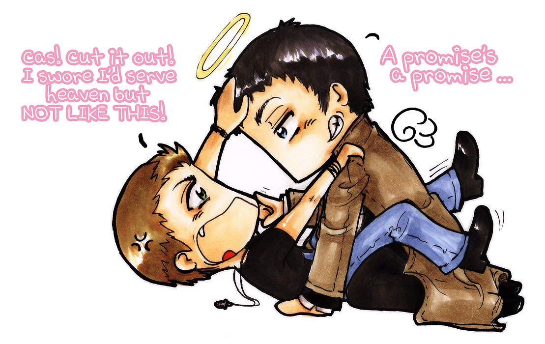 SPN Dean-Castiel Not like this by mallikinney