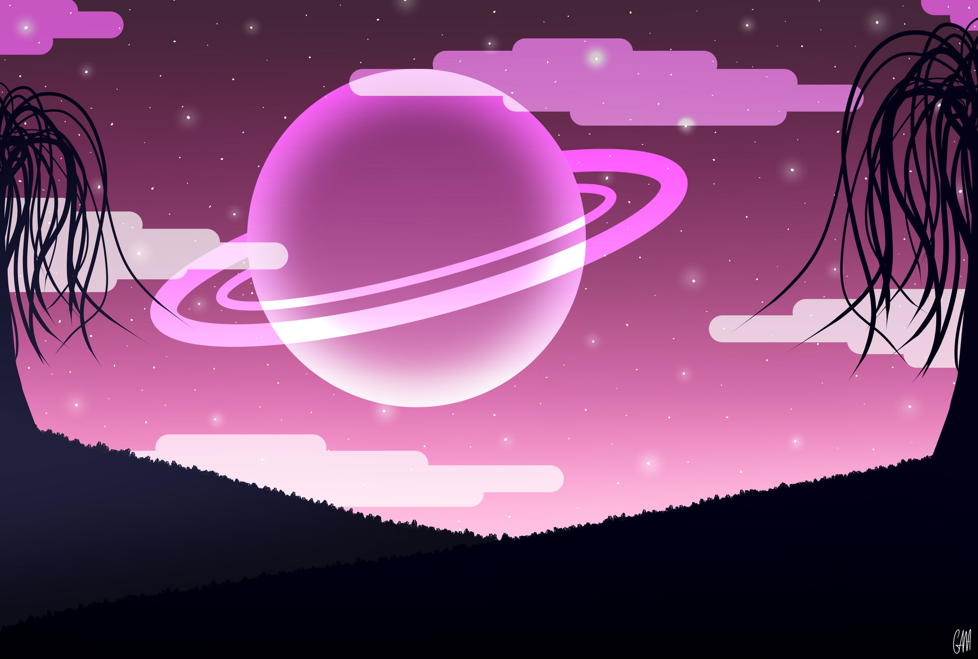 Ringed Planet by VirtualPaperART on DeviantArt