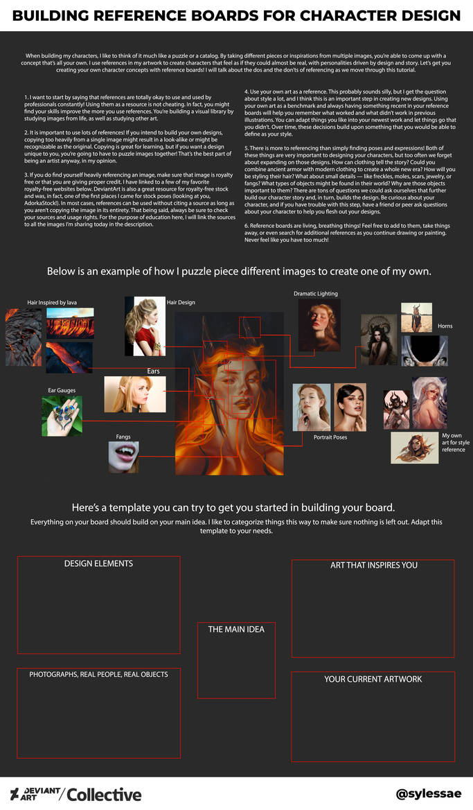 How To Build Reference Boards For Character Design by sylessae on ...
