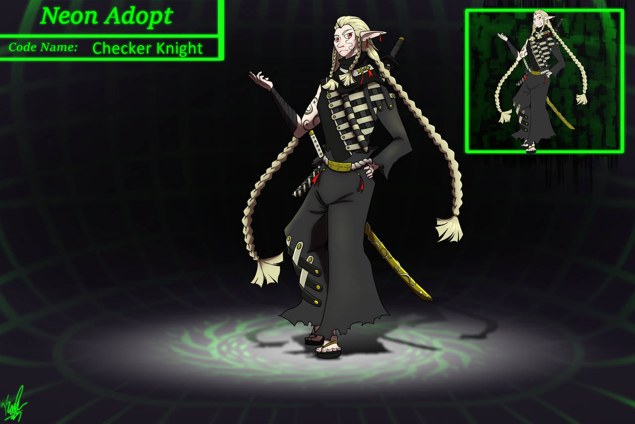 Checker Pattern Knight Checker Knight Adopt (OPEN) by NeonNeoDragon on DeviantArt