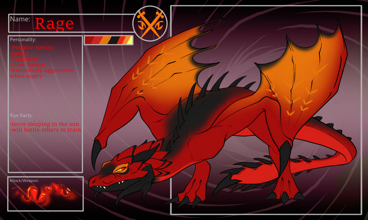 Raven Rage Form Ref. Sheet: Rage by NeonNeoDragon on DeviantArt