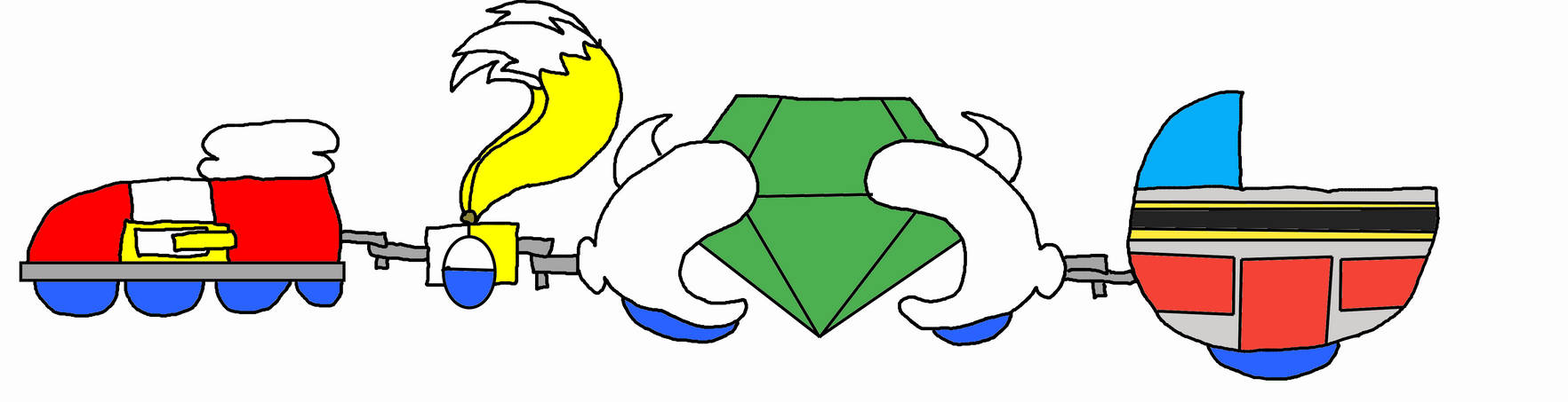 Sonic Train by 3dmarioworld on DeviantArt