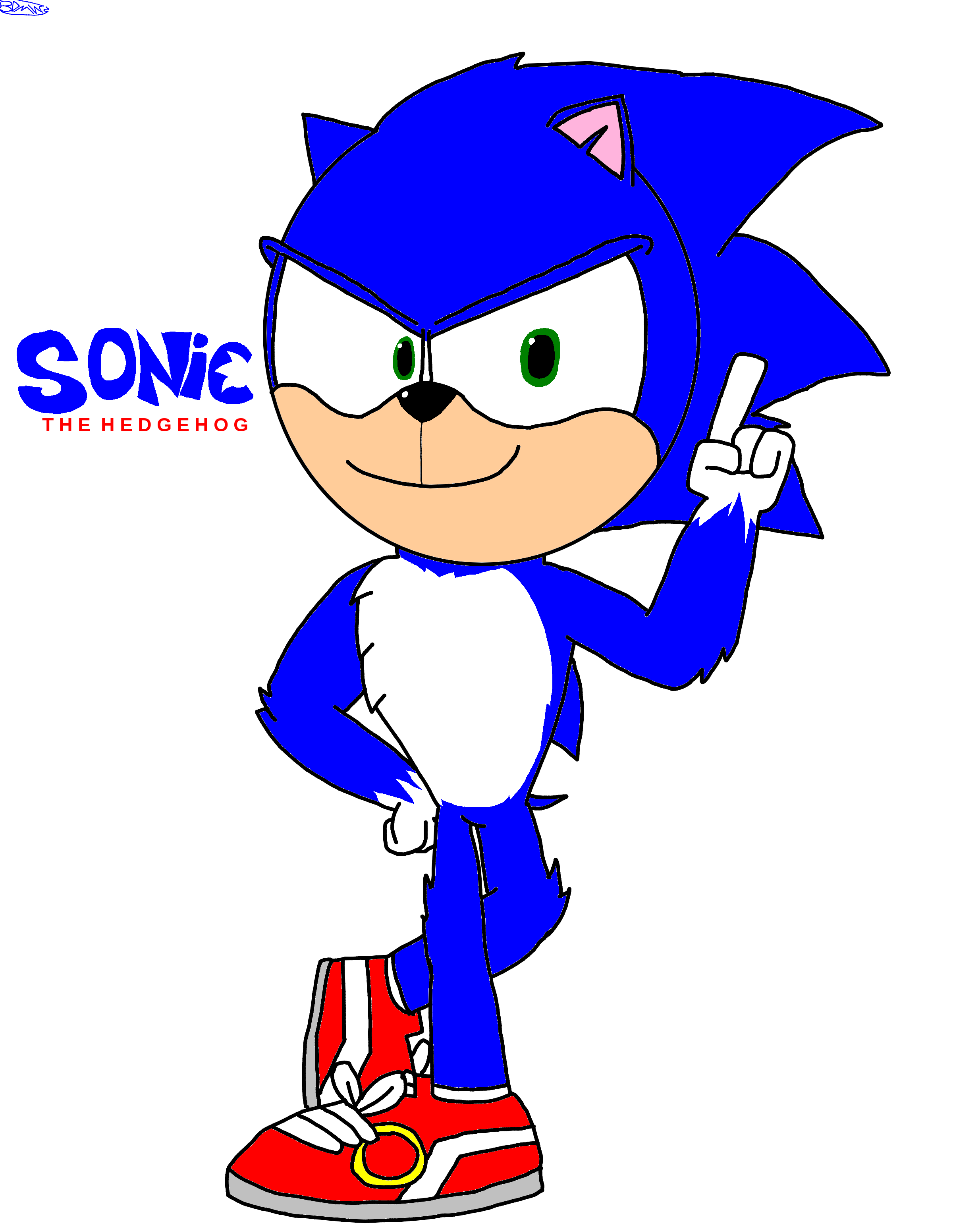 Sonic from Sonic 10 years later by SonicTheArtMaker on DeviantArt